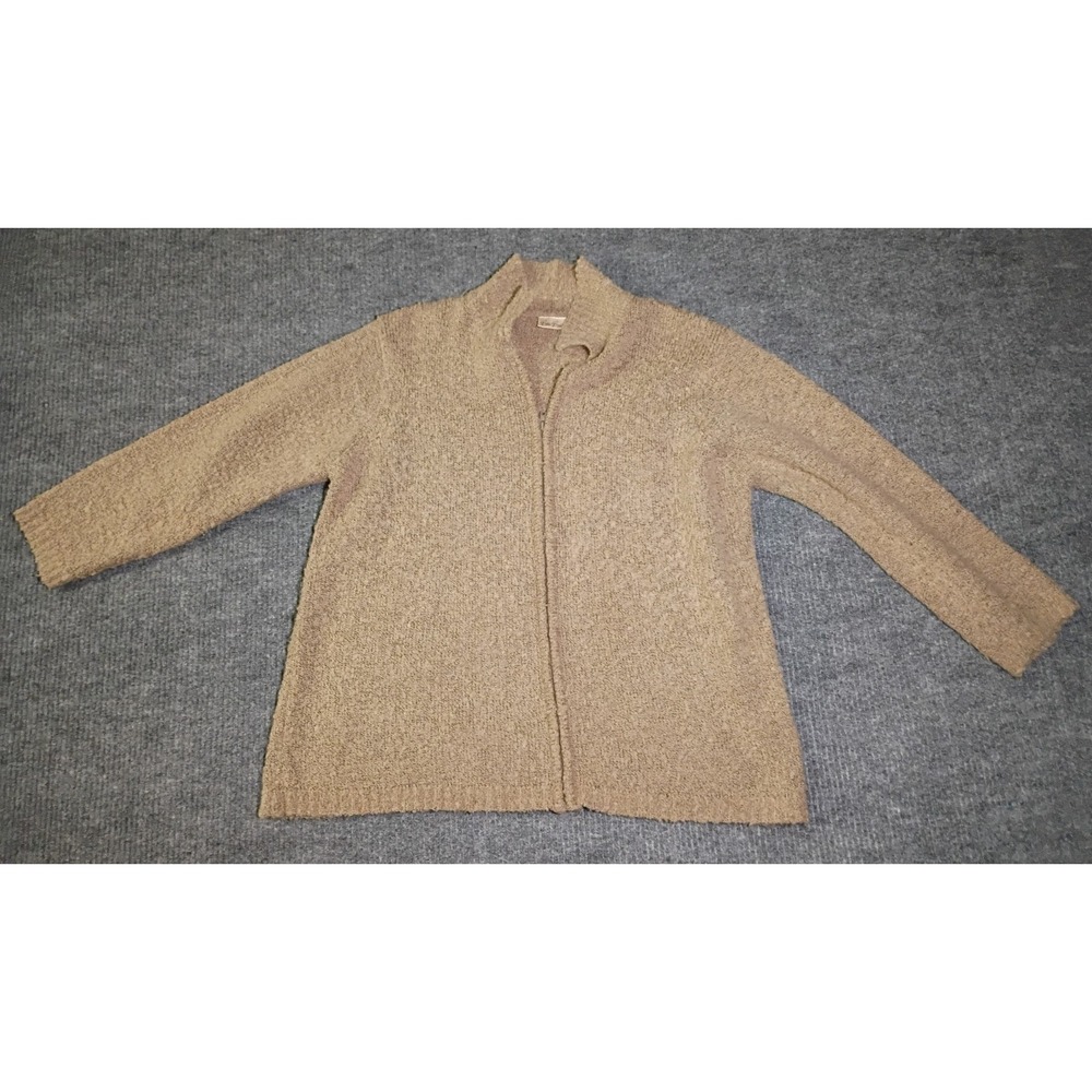 Bobbie Brooks Women's Full Zip Fuzzy Sweater Size 22W/24W